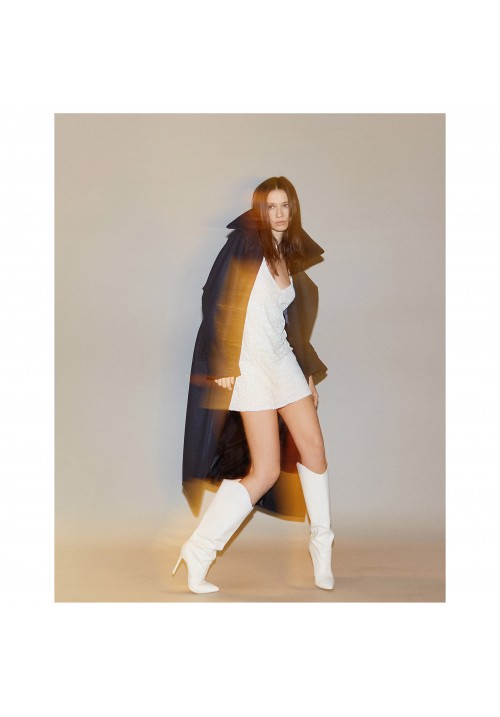Dark blue wool robe coat Dark blue wool robe coat