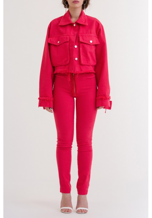 Pink denim strech pants Pink denim strech pants