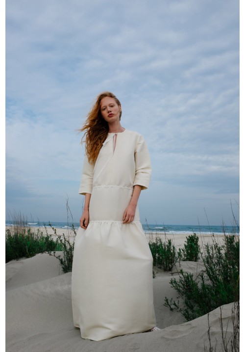 White silk long dress White silk long dress