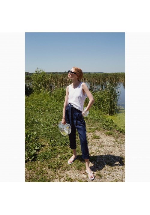 The iconic denim pant in navy The iconic denim pant in navy