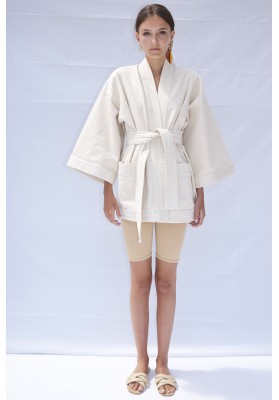 Off-white iconic denim kimono
