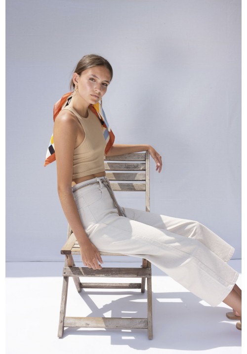 Off-white basic denim pant Off-white basic denim pant