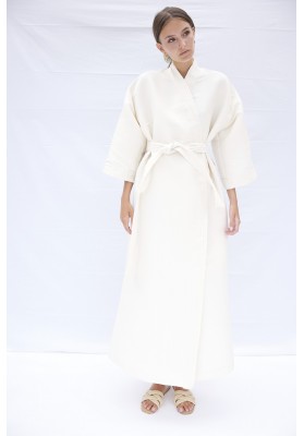 Long silk kimono dress