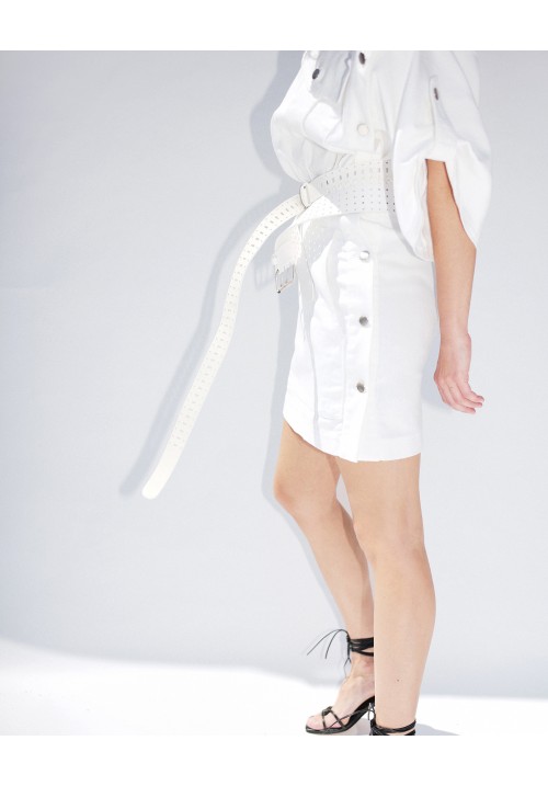 White denim mini dress White denim mini dress