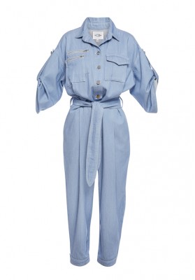 The jumpsuit in blue denim