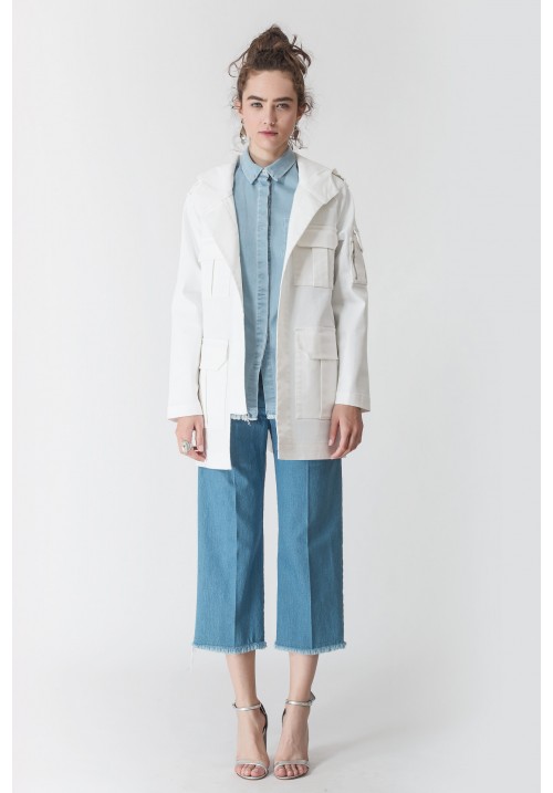 White Denim Parka White Denim Parka