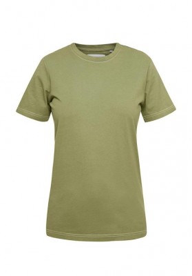 Khaki green cotton t-shirt