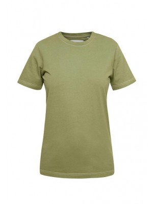 Khaki green cotton t-shirt
