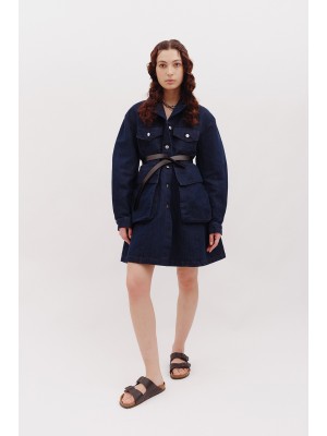 Navy cotton denim jacket/dress