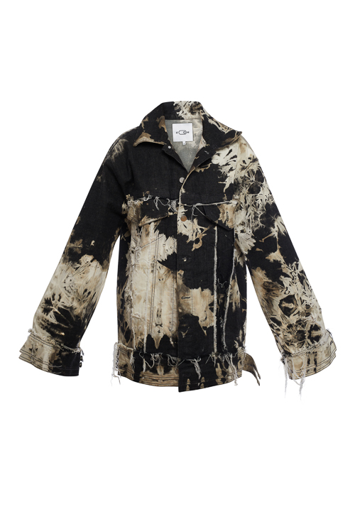 bleached denim jacket